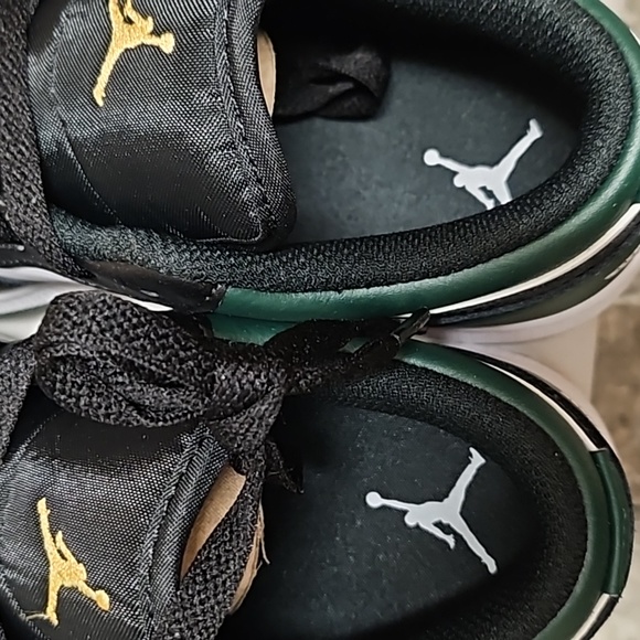 Nike Jordan 1 low GS noble green size 4.5 grade school - Picture 3 of 6